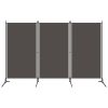 3-Panel Room Divider Anthracite 102.4"x70.9"