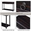 TREXM Console Table Sofa Table with Drawers for Entryway with Projecting Drawers and Long Shelf (Espresso)