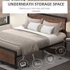 Queen Platform Bed Frame with Headboard and Footboard