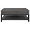 U-style Lift Top Coffee Table with Inner Storage Space and Shelf (As same As WF198291AAE)