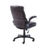 Serta Air Lumbar Bonded Leather Manager Office Chair, Brown Faux Leather
