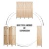 4 Panels Folding Wooden Room Divider